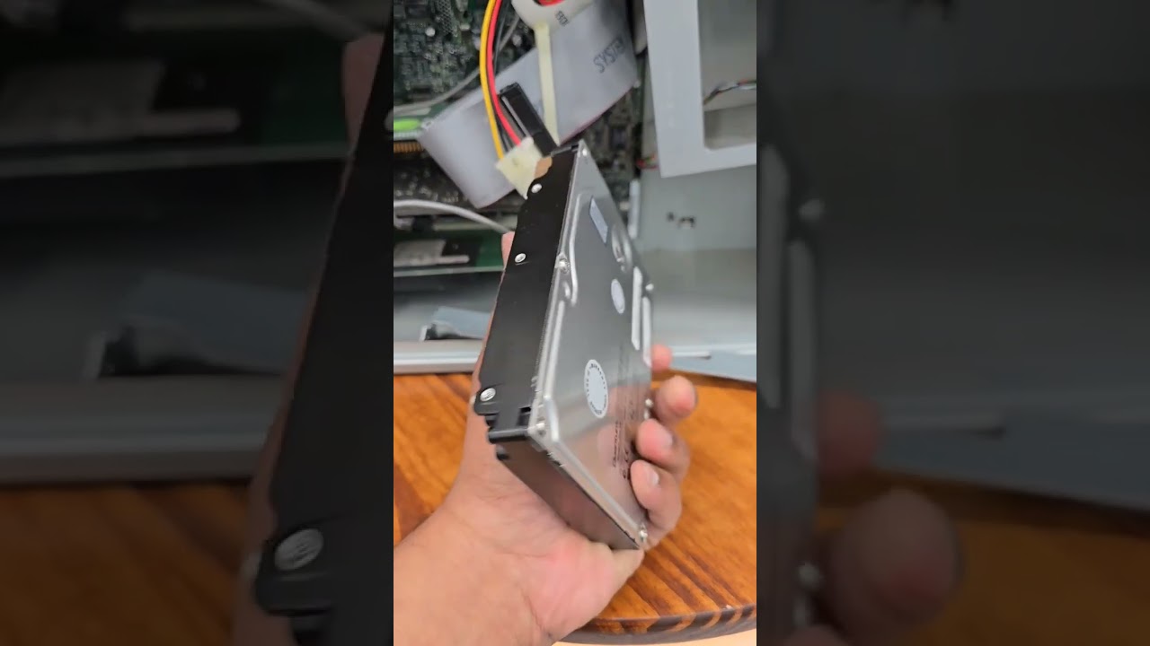 Performing a data extraction on a 25 year old computer.
