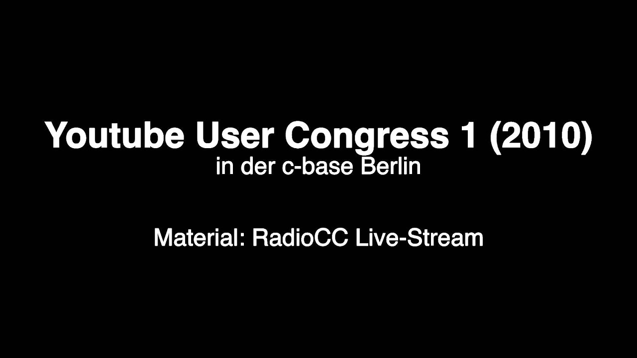 YUC 2010 - Jo Cognito vom Videoamt  (Audio Mitschnitt Radio CC)
