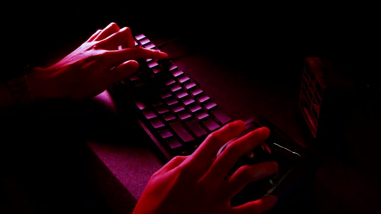 Keyboard ASMR Turned Into an Action Scene Sexy Fingers Rolling Balls Lava Crackles Tiny Board 堅強 2