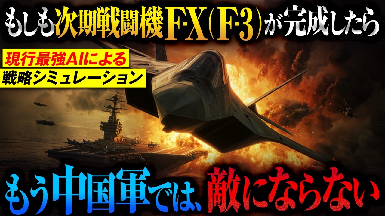 【レールガン×レーザー兵器×次期戦闘機】もしも台湾と日本を同時に狙う中国の電撃侵攻が発生した時、最新戦闘機F-X/F-3が完成していたら「48時間で中国軍を撃滅出来る」【AIシミュレーション】