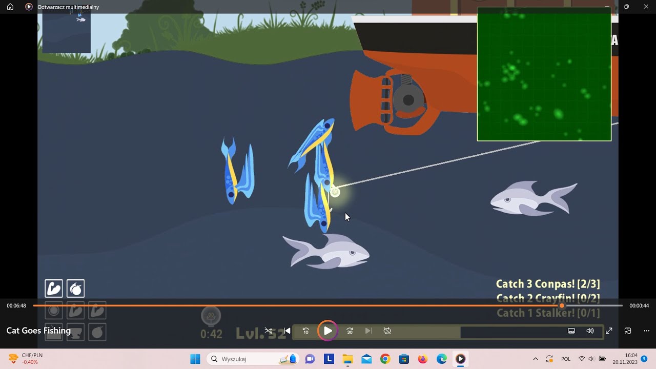 Złowiłem sekretną rybę w Cat Goes Fishing