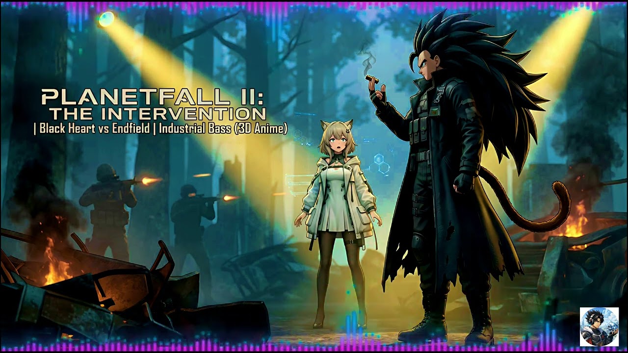 PLANETFALL II: THE INTERVENTION | Black Heart vs Endfield | Industrial Bass (3D Anime)