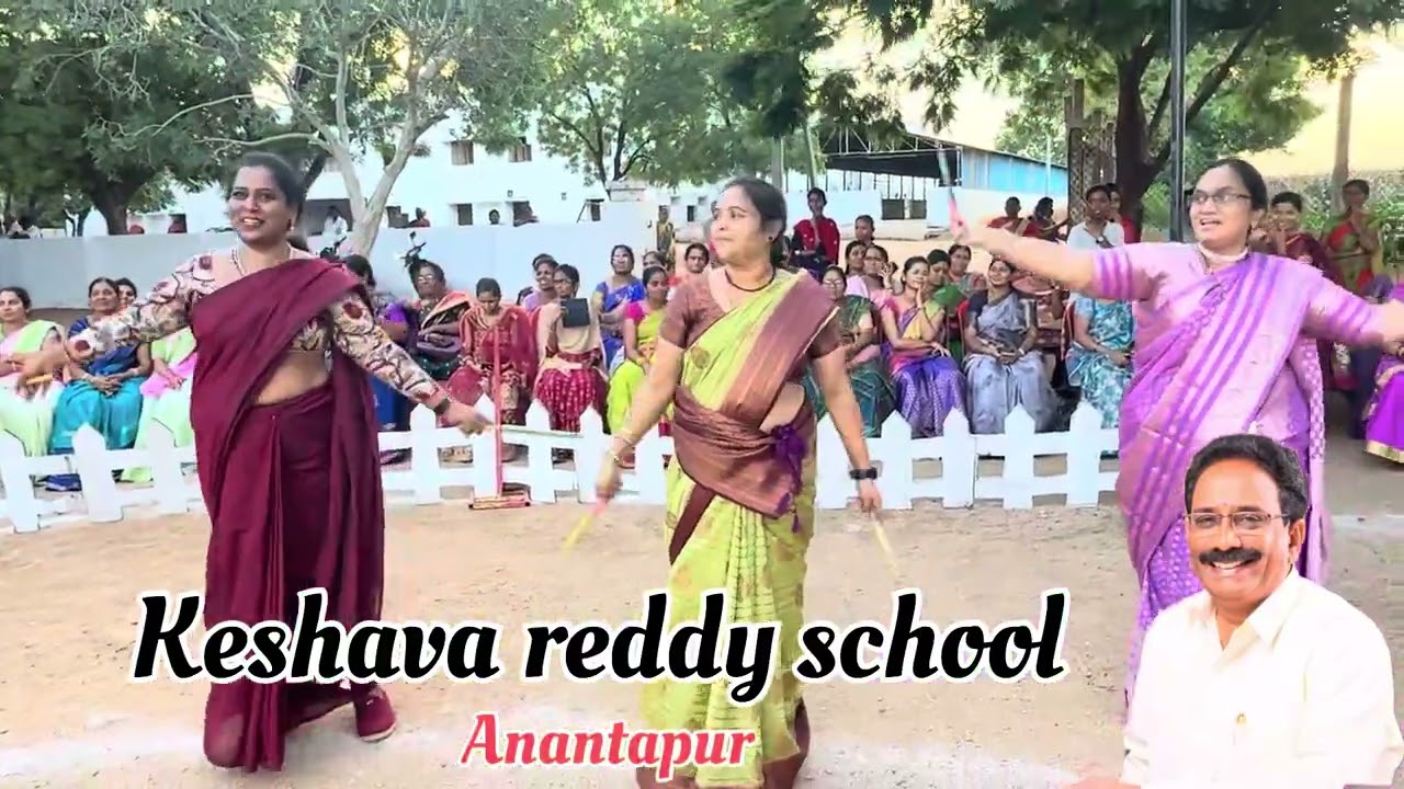 Navratri celebration in Keshava reddy school Anantapur #school #festival #entertainment #dance 