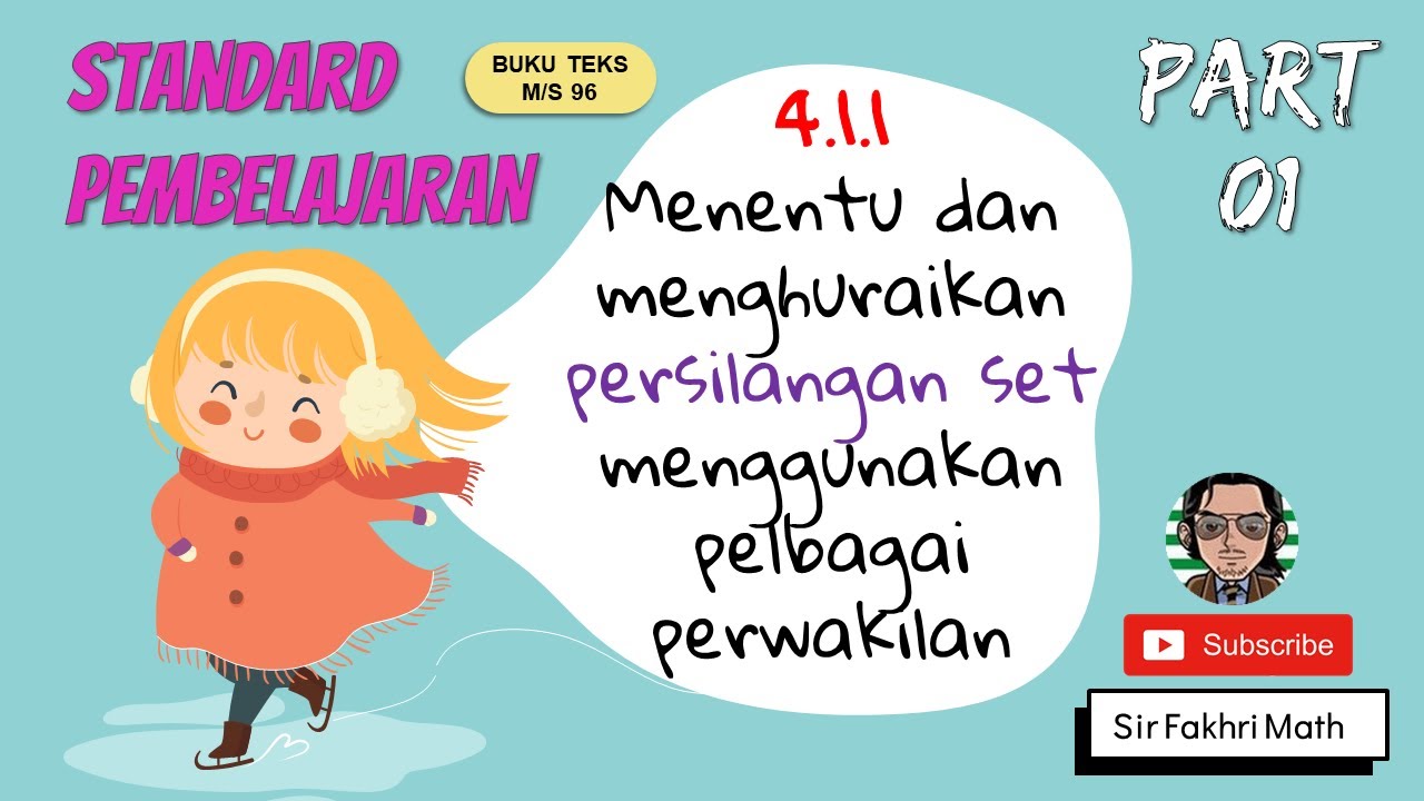 [PART 1] Matematik Tingkatan 4 BAB 4 KSSM Operasi Set | Menentu dan menghurai persilangan set
