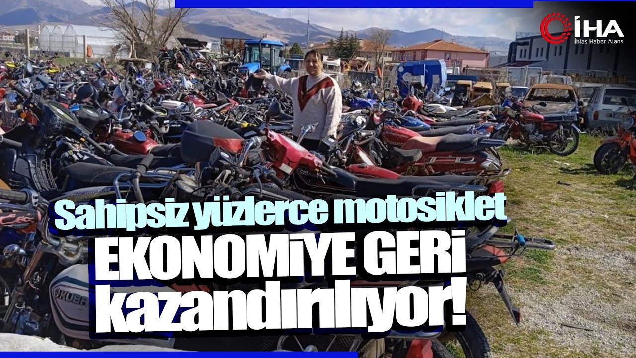 Yediemin Otoparkındaki Motosikletler Geri Dönüşüme Gönderildi