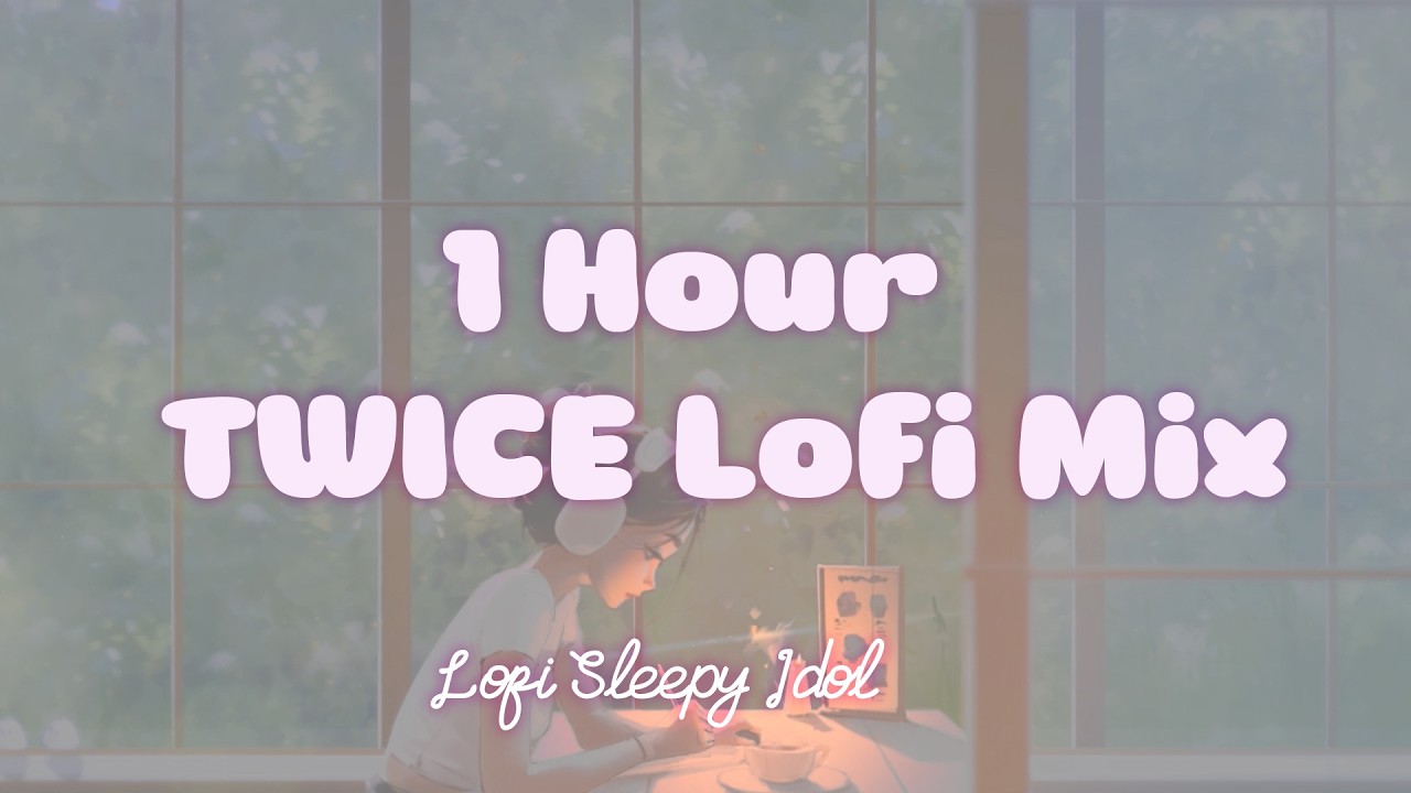 ☔️ 1 Hour Rainy Day TWICE Lofi Mix ☕️Aesthetic Music for Relax🍃 Study 📚 Sleep 💤 Kpop Lofi Playlist