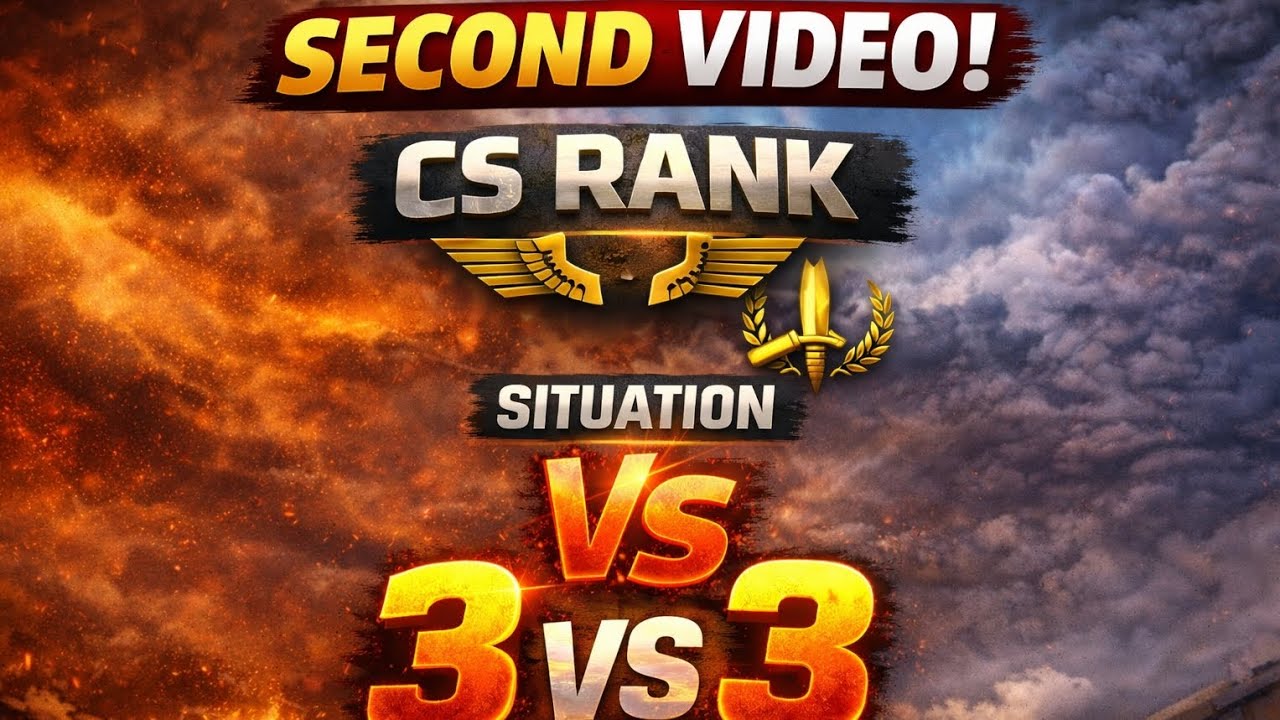 Second vedio and cs rank 3 vs 3 round situation 😮😮😮