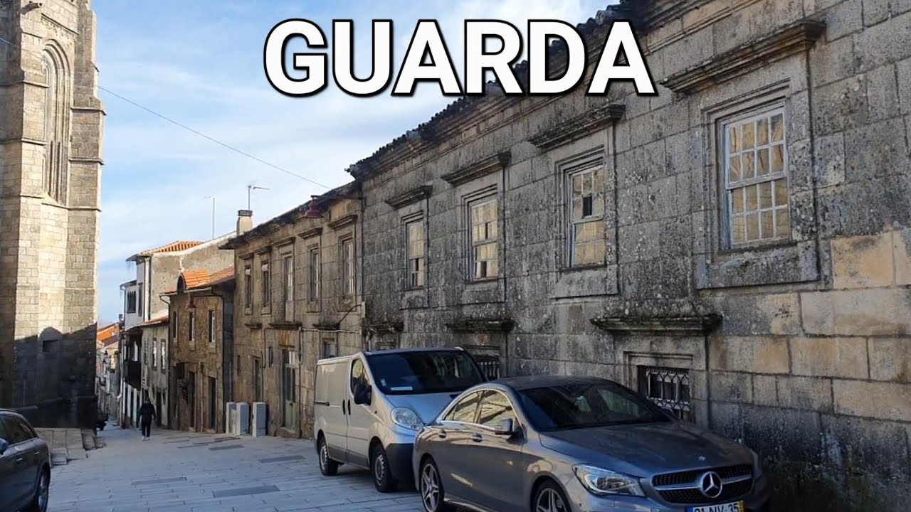 4K - Guarda, Portugal, Walking Tour - Medieval Center