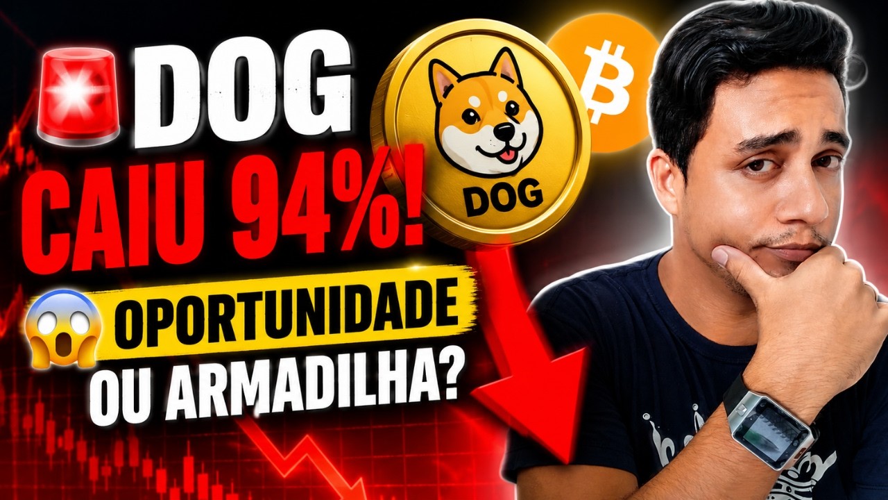 🐕 A DOG (Dog Go To The Moon) Caiu 94%! Ser&aacute; Que Est&aacute; Nascendo a Oportunidade do Ciclo?