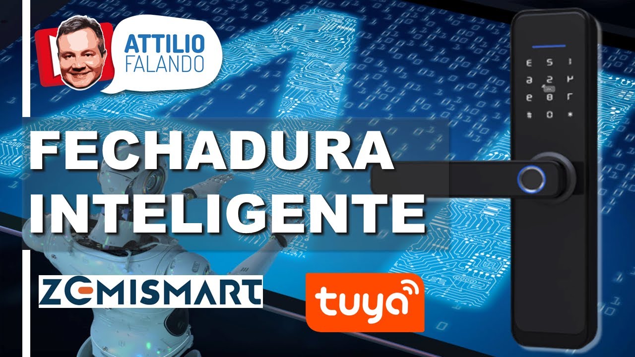 Fechadura Inteligente WiFi com biometria e controlada pelo celular, excelente custo benefício.