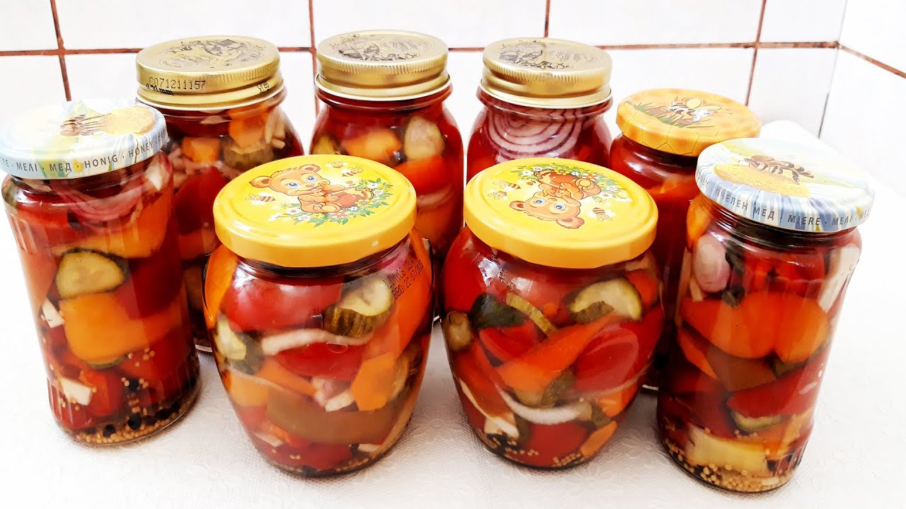 Salata de cruditati pentru iarna fara sterilizare si conservanti