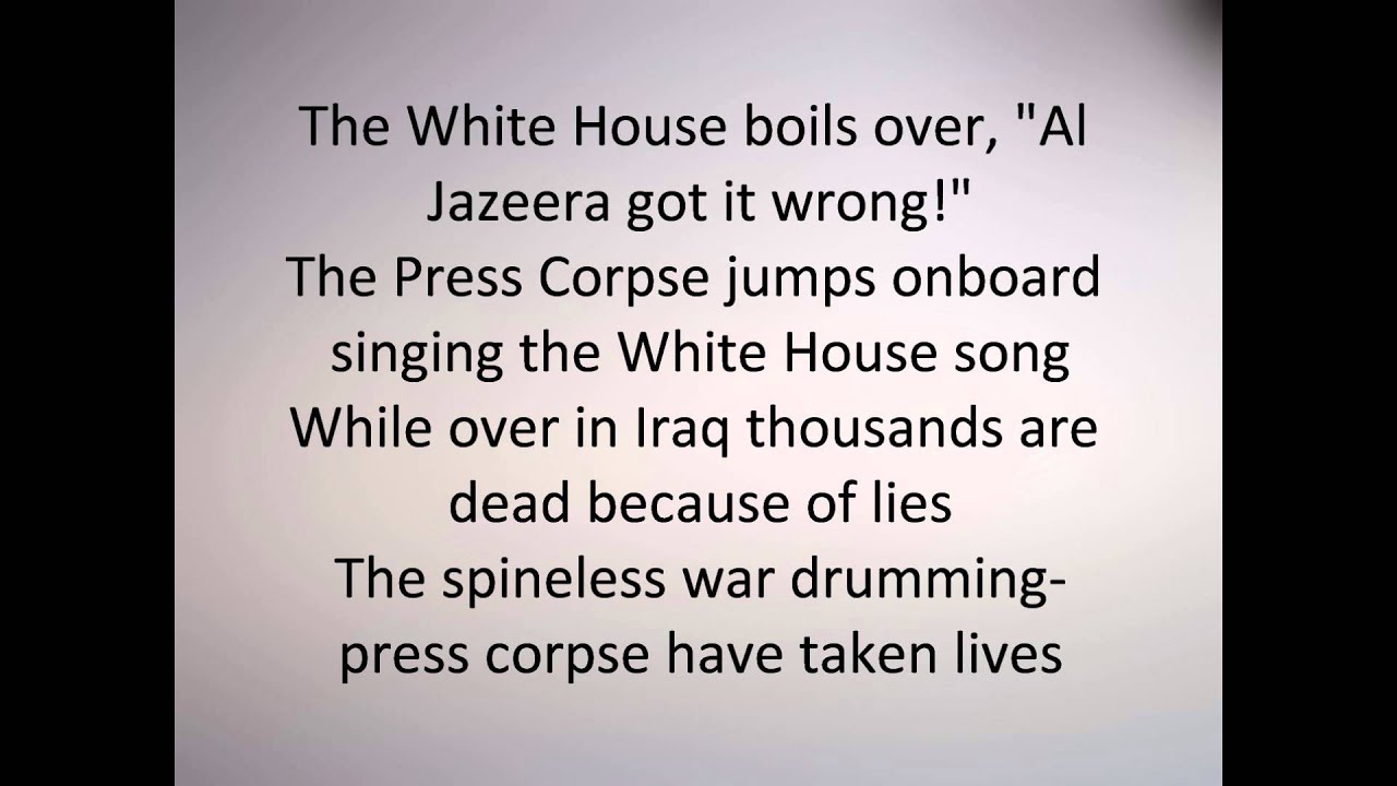 Anti Flag - The Press Corpse (Lyrics)