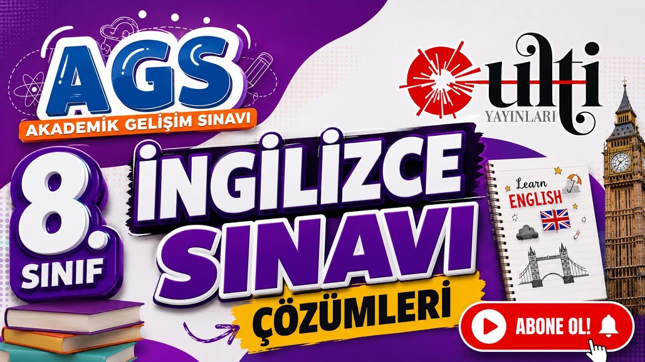 LGS 8. Sınıflara Özel ULTİ Yay Akademik Gelişim Sınavı İngilizce Çözümleri #lgs2026 #exampreparation