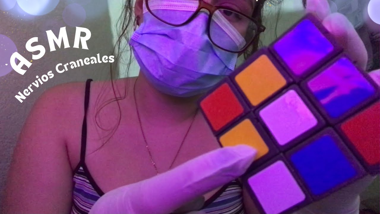 ASMR NERVIOS CRANEALES CASERO👩‍⚕️🧠🔦
