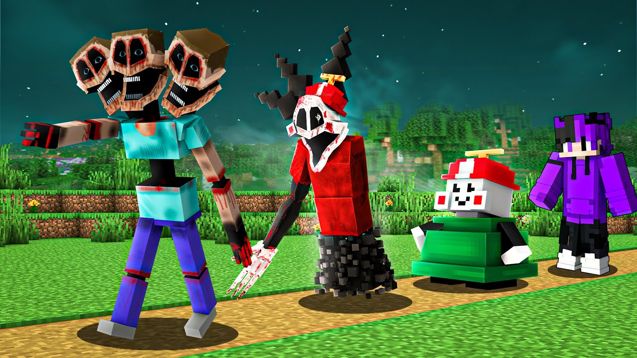 Evolving From Human to Scary Monster in Minecraft..