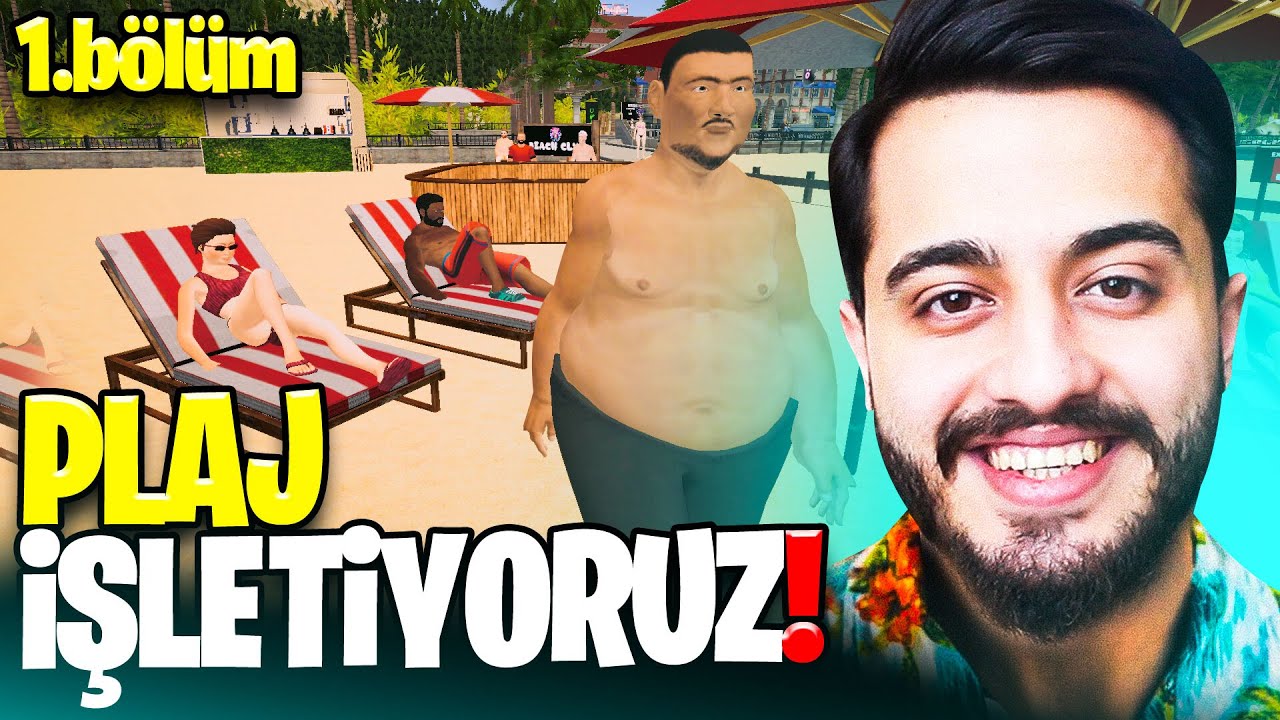 YENİ EFSANE PLAJ SİMÜLATÖR OYUNU! KENDİ PLAJIMIZI AÇTIK! KADIN MÜŞTERİ BOĞULDU! Beach Club #1