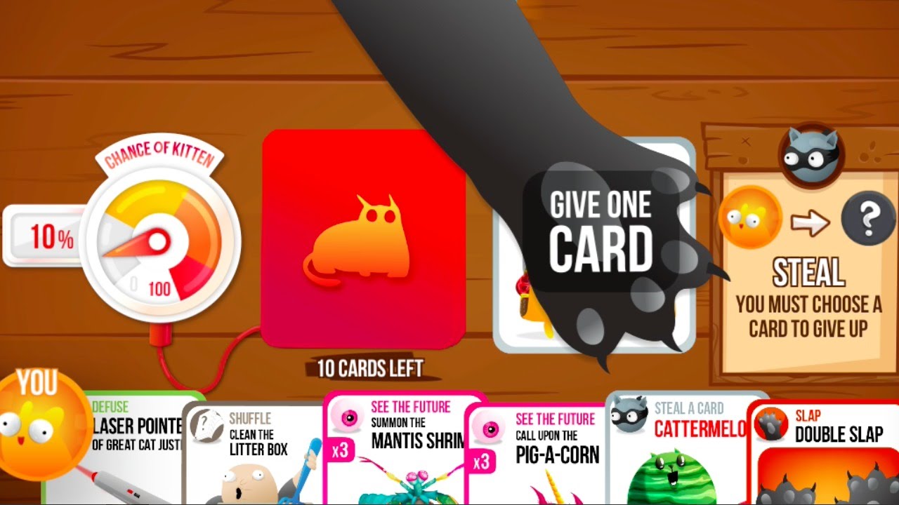 Paws On The New Exploding Kittens App
