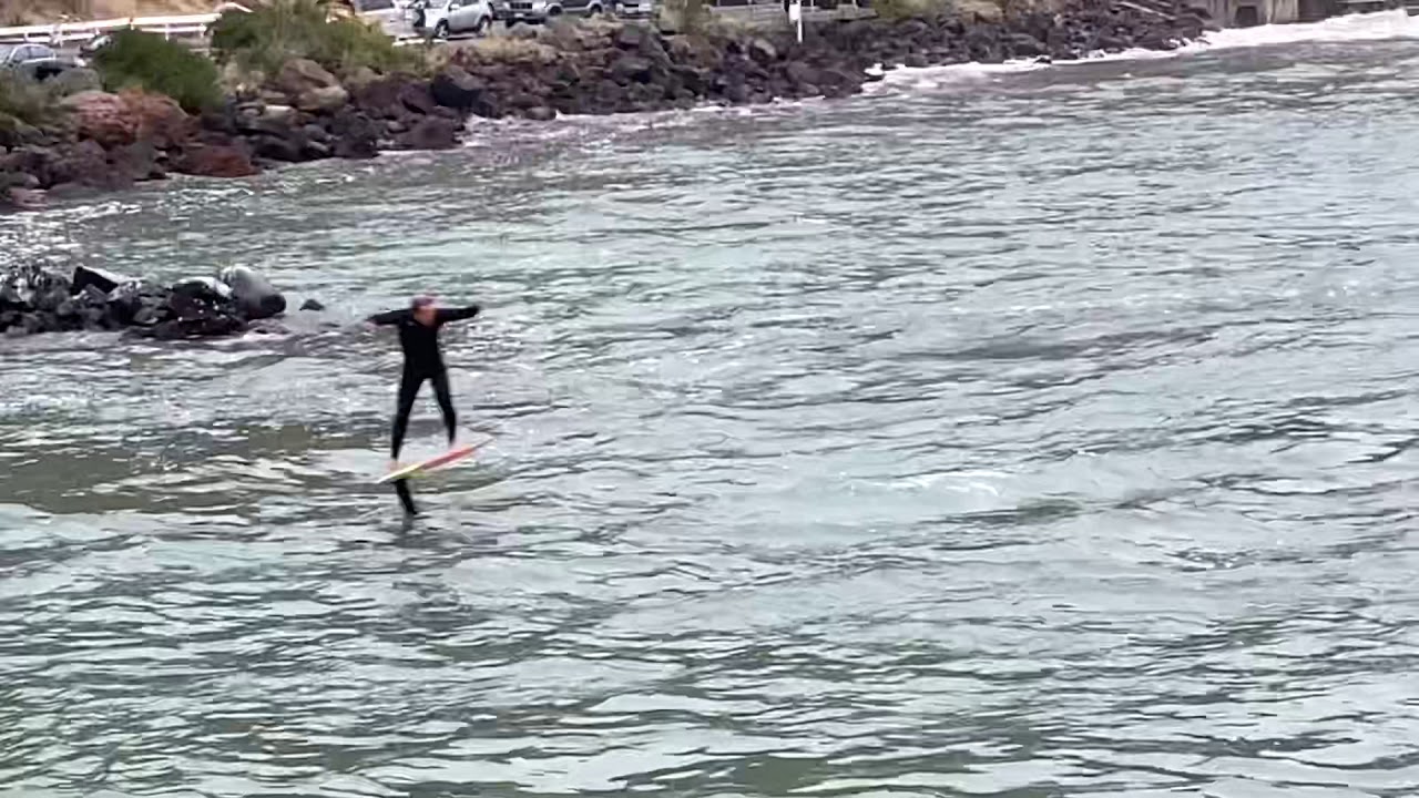 Foilboarding dockstart