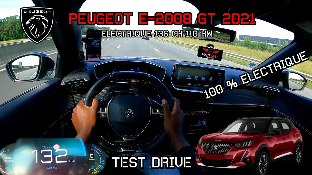 Peugeot e-2008 GT Electric Full Range | POV Drive Acceleration
