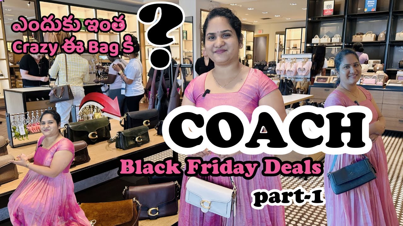 Coach Handbags Deals 2025 | Thanksgiving Shopping Haul & Discounts! #viral #handbags @Bachansvlogs 
