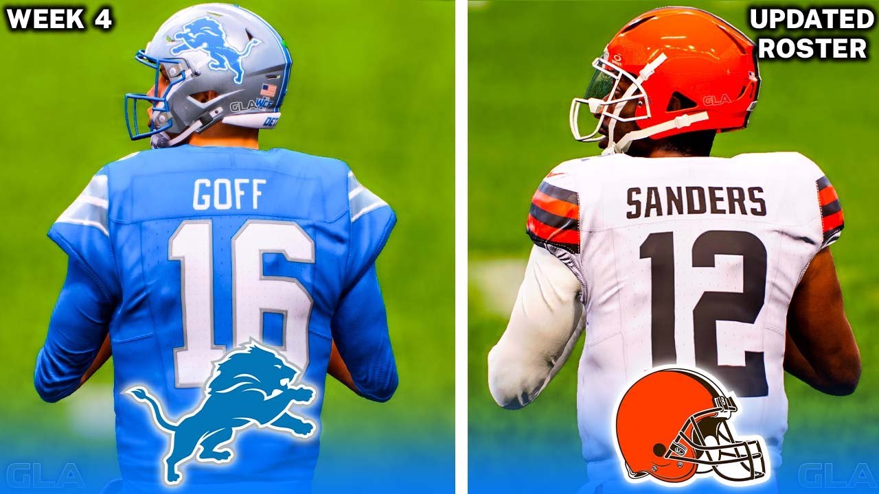 Lions vs. Browns | Week 4 Simulation | 2025 - 2026 Updated Rosters | Madden 25 PS5