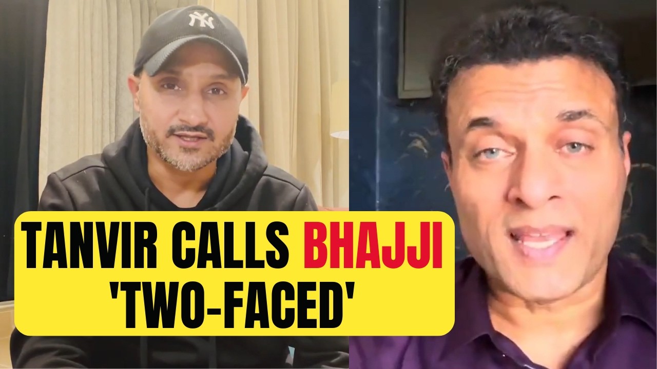 Harbhajan Singh - Tanvir Ahmed feud escalates after former Pak player calls out double-speak