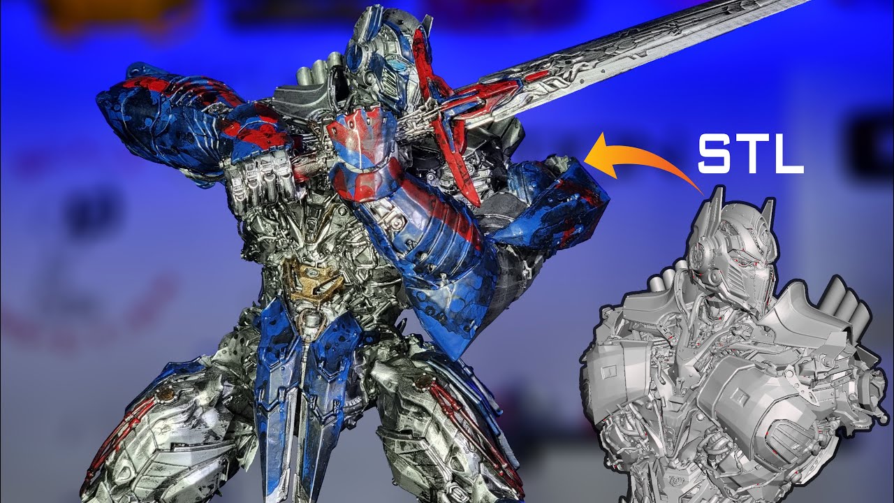 How to 3d print Optimus Prime and give it metal paint look/ its my first time | Scale Addiction