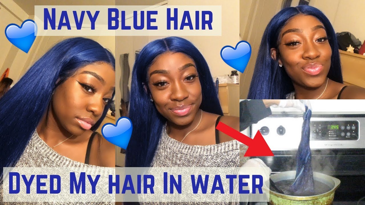 How I Dyed My Hair Blue In Water In Only 5 Mins ft YeahWigs.com