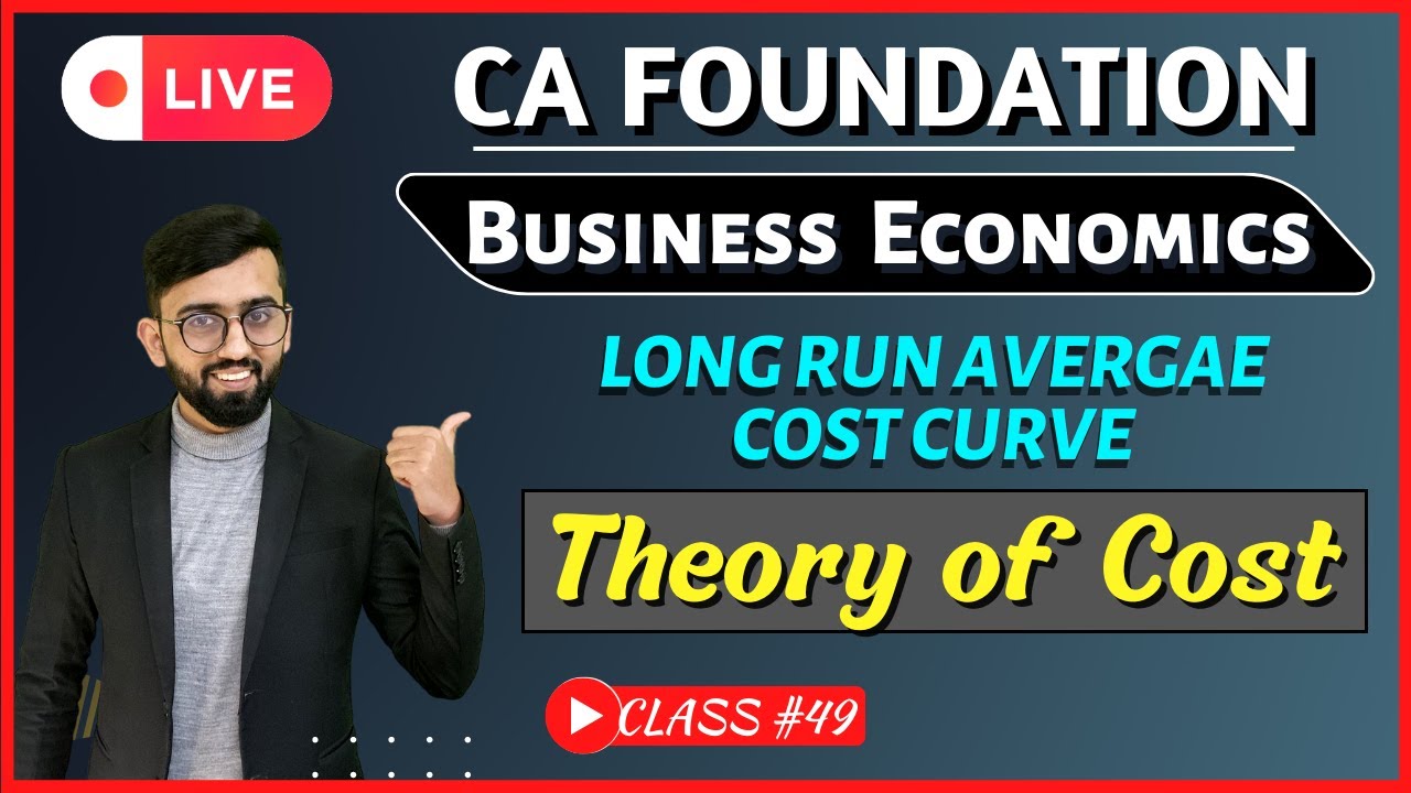 ECONOMIES AND DISECONOMIES OF SCALE | Long Run Average Costs Curves | Theory of Cost CA Foundation |