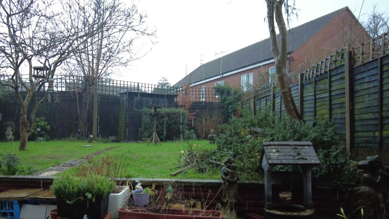 Rain, Tudor Way, Dines Green, Worcester, Worcestershire, England 15th February 2026 4K