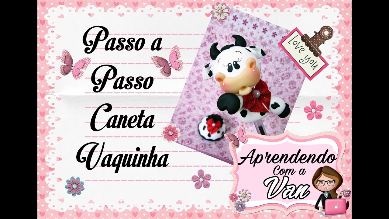 (DIY) CANETA VAQUINHA COM MOLDE MINI PETS PP
