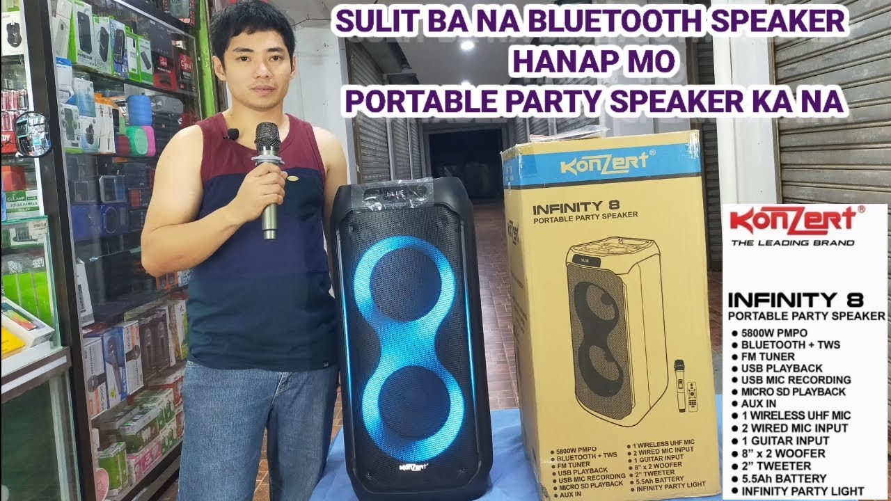 KONZERT INFINITY 8 UNBOXING DEMO REVIEW AND SOUND CHECK