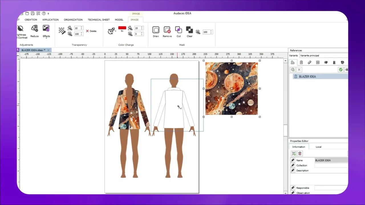 Audaces Idea | Create designsand tech packswith automatedpre-costing