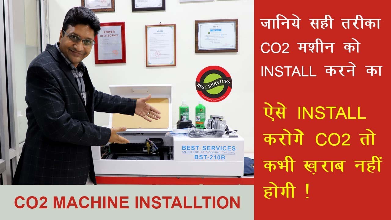 Co2 neno glass cutting machine Unboxing and Installation