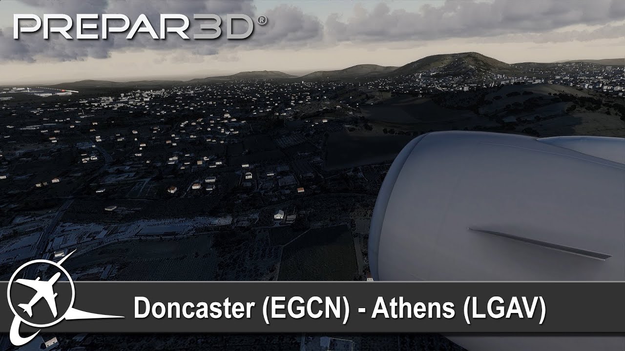 [P3D v3] Full Flight | Doncaster Sheffield to Athens (EGCN-LGAV) | PMDG 777-200 | Lufthansa Airlines