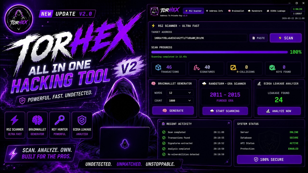 TORHEX Address to Private Key Finder Tool v2.0 | Official Launch & Complete Tutorial #TORHEX