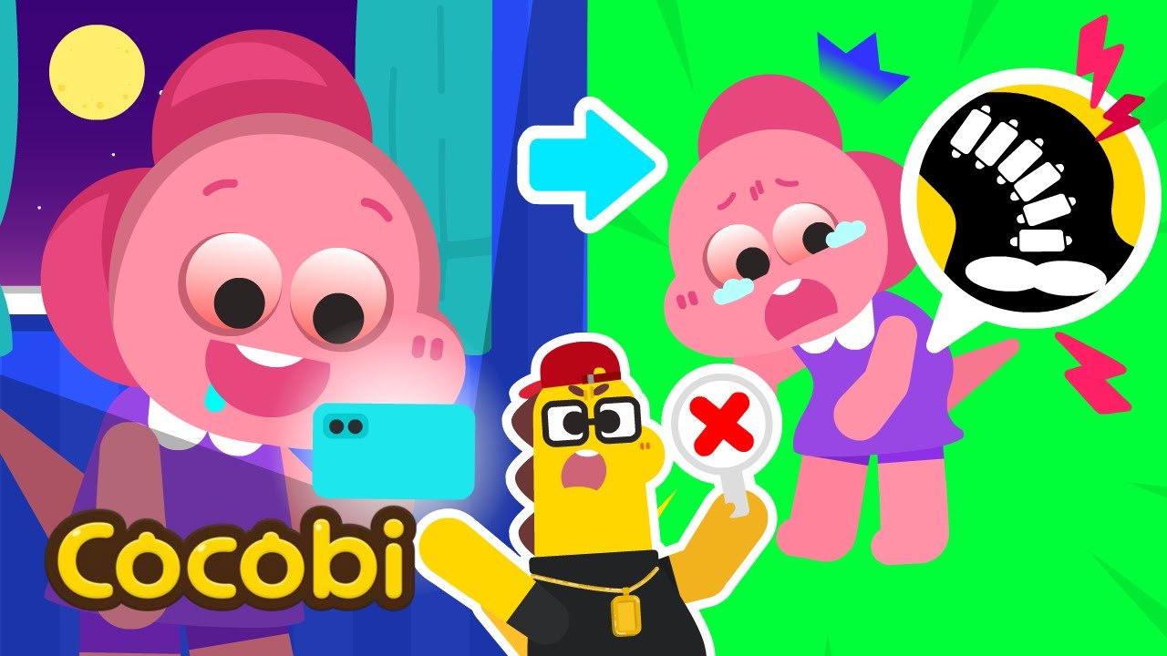 Terlalu Banyak Menonton Layar📱🎤 | Lagu Anak-anak | Cocobi