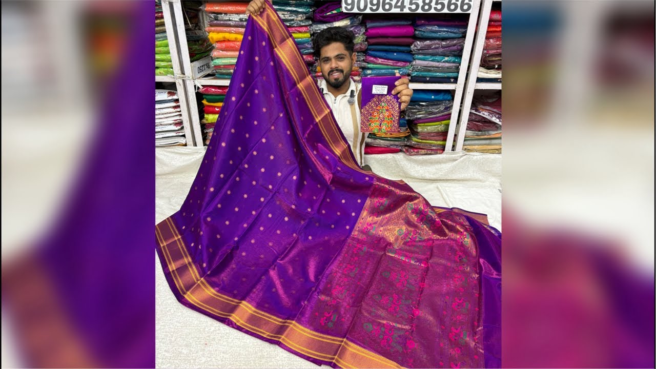 Pure acrylic silk kalanjali Paithani