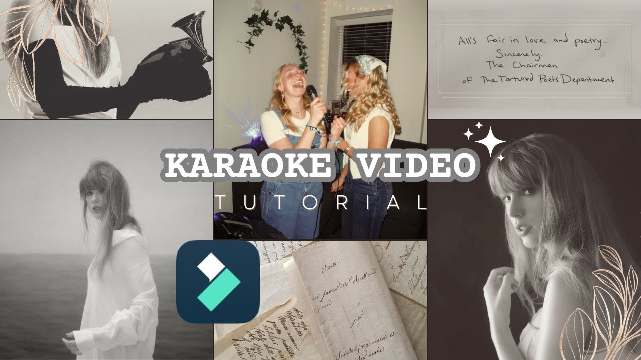 make a KARAOKE video using filmora 13