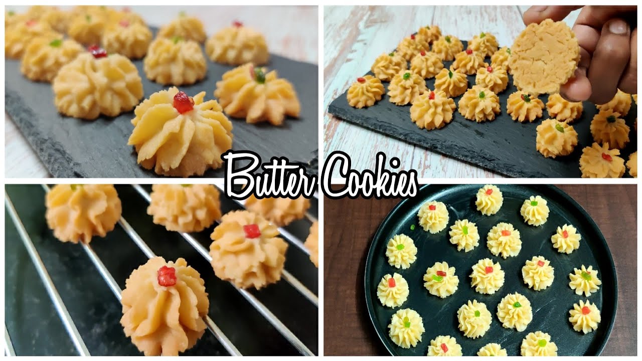 Butter Cookies Recipe | Butter Biscuits at Home | Eggless Butter Cookie Recipe | Manisha Recipes