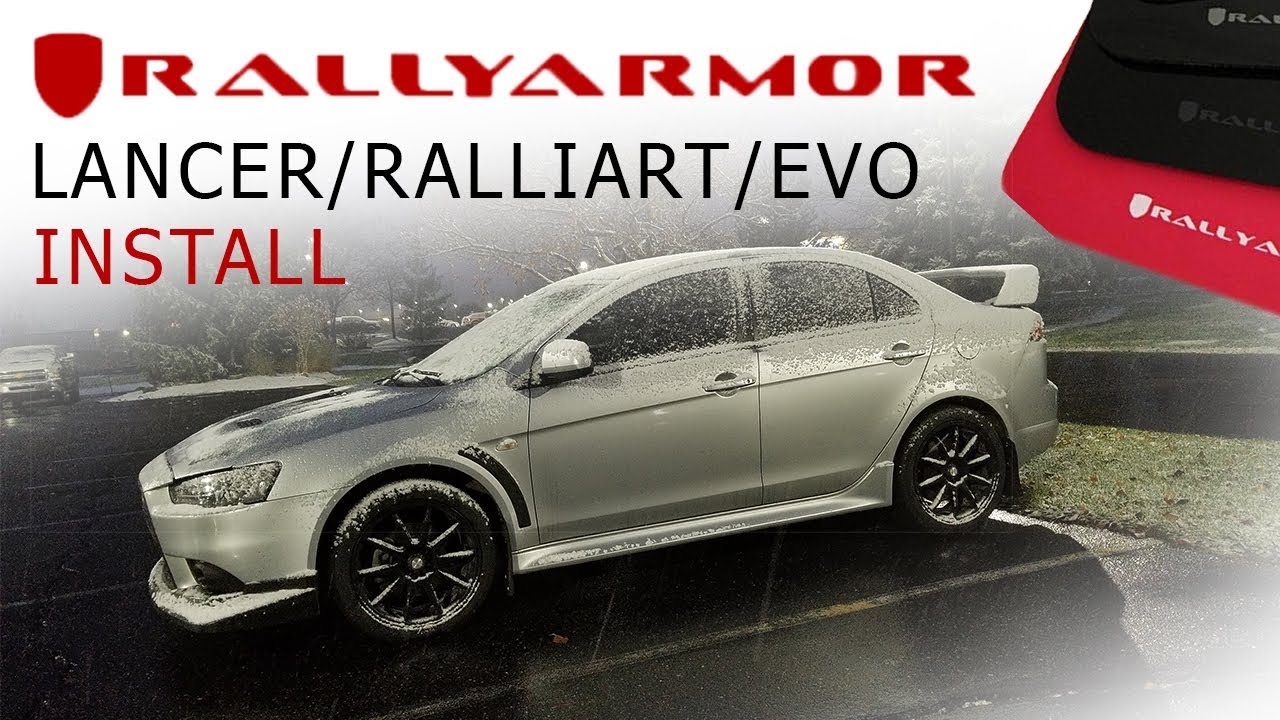 Rally Armor Mud Flaps on the Ralliart