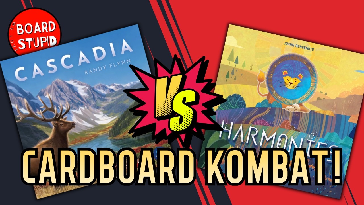 Harmonies против Cascadia — кто лучше? Картонный бой!