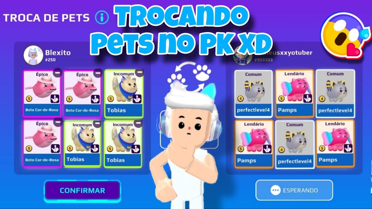 TROCA INCRÍVEL DE PETS NO PK XD!! 😍🔥 Ganhei um pet RARO!? 🐾✨ #pkxd #pkxduniverse #pkxdcommunity 