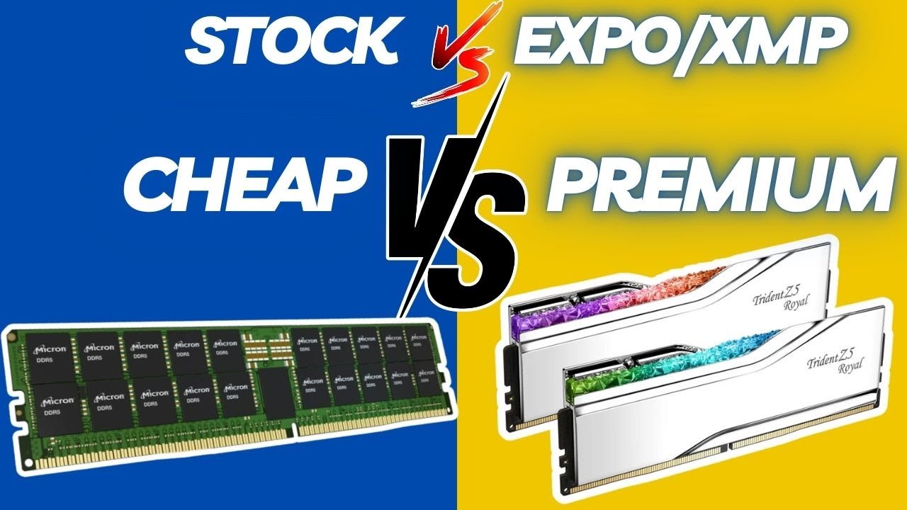 Cheap vs. Premium DDR5 : Stock vs. EXPO/XMP Memory: Should Gamers Buy OC RAM ?