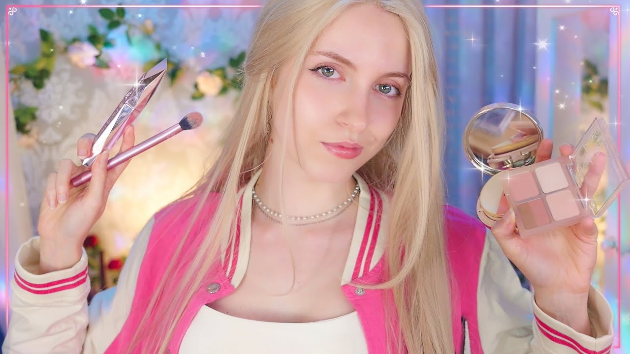 🎀 ASMR tu mejor Amiga MEAN GIRL te MAQUILLA el primer día de CLASE 📚 ¡Somos las más populares!