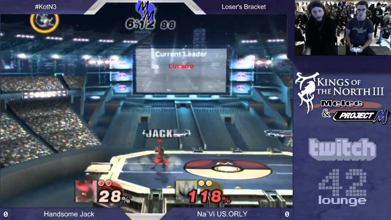 KotN3 - Handsome Jack (Lucario) vs Na`Vi US.ORLY (Mewtwo, C.Falcon) - Project M Losers Bracket