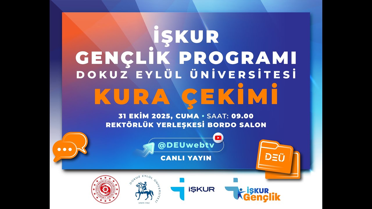 DE&Uuml; İŞKUR GEN&Ccedil;LİK PROGRAMI KURA &Ccedil;EKİMİ