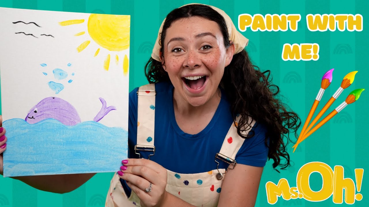 Let's Paint Together! Colors, Shapes & Fun | Toddler Art Time | Paint with Ms OH!