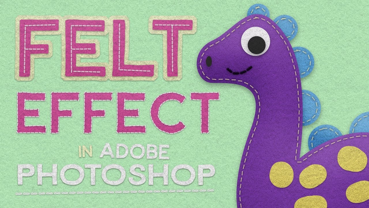 Как создать милого персонажа с помощью фетровых эффектов в Adobe Photoshop