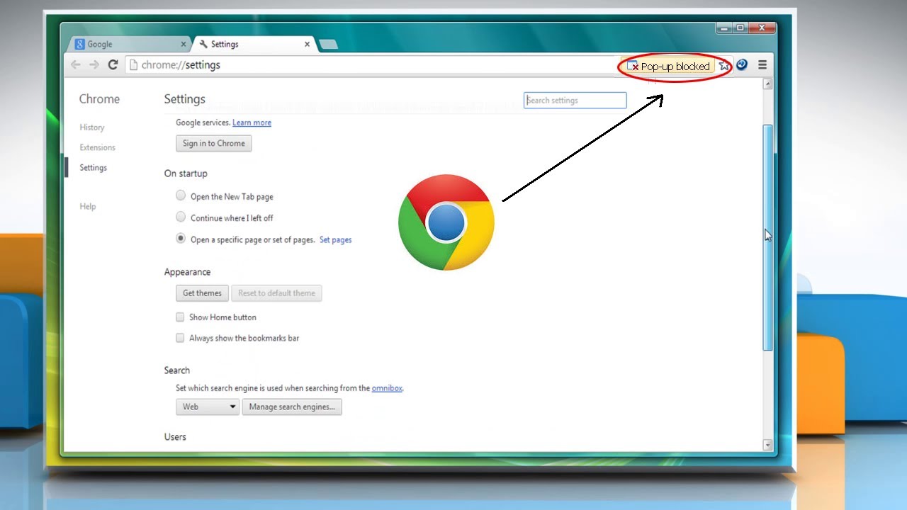 Как разрешить всплывающие окна в Google&trade; Chrome